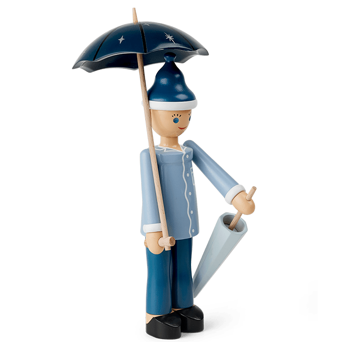 Kay Bojesen Sandman, Blue/Light Blue, H: 8.3"