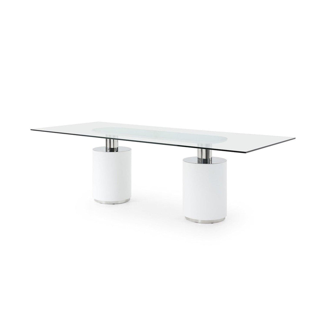 Mandarin Dining Table-Whiteline Modern Living-WHITELINE-DT1660-WHT-Dining Tables-1-France and Son