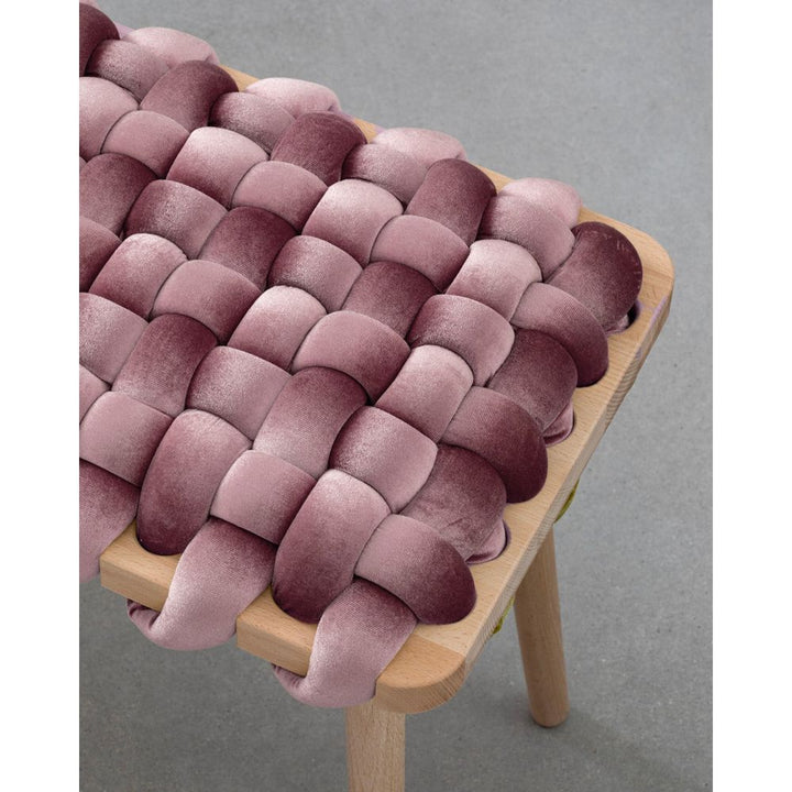 Stools & Ottomans Mauve Velvet Woven Stool