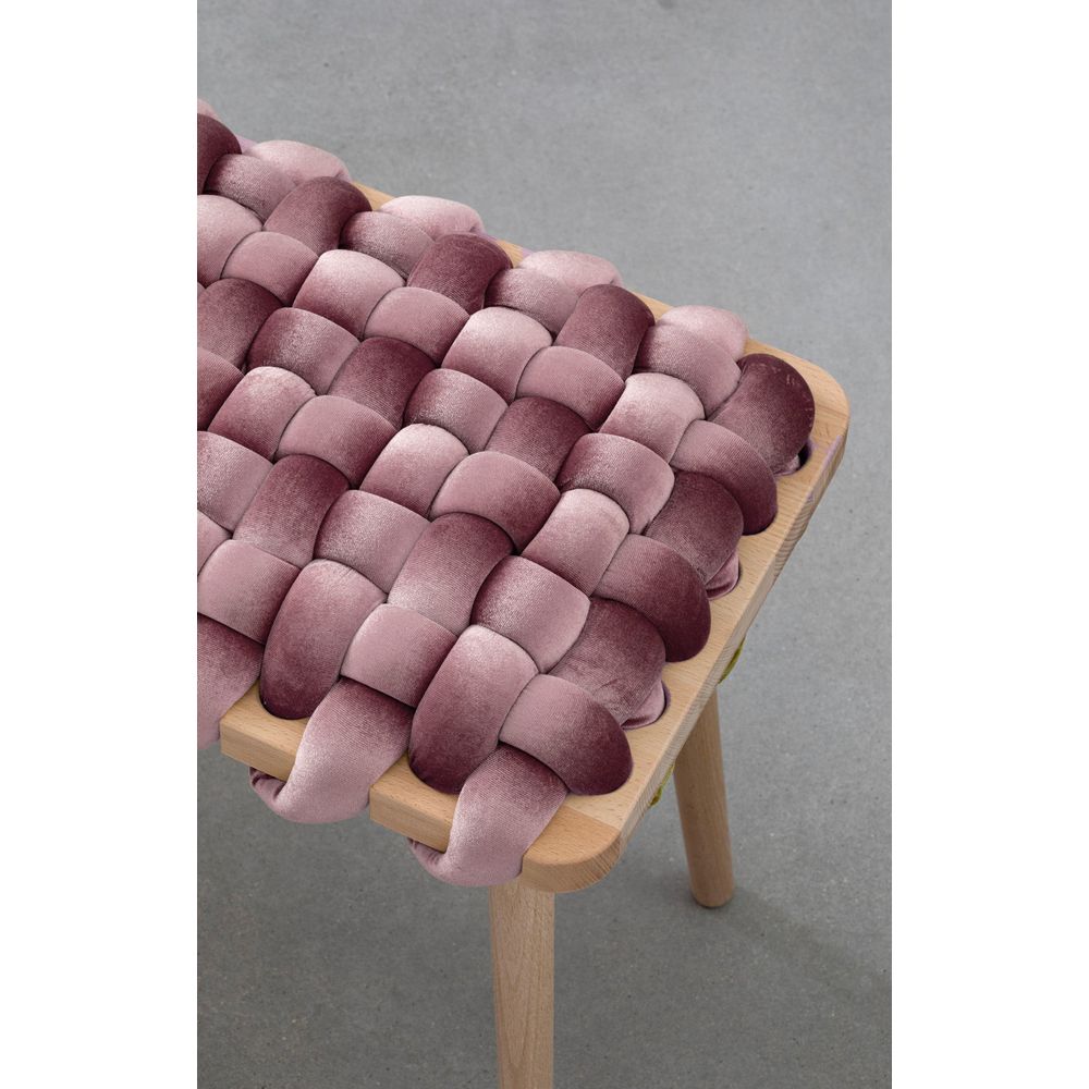 Benches Mauve Velvet Woven Bench