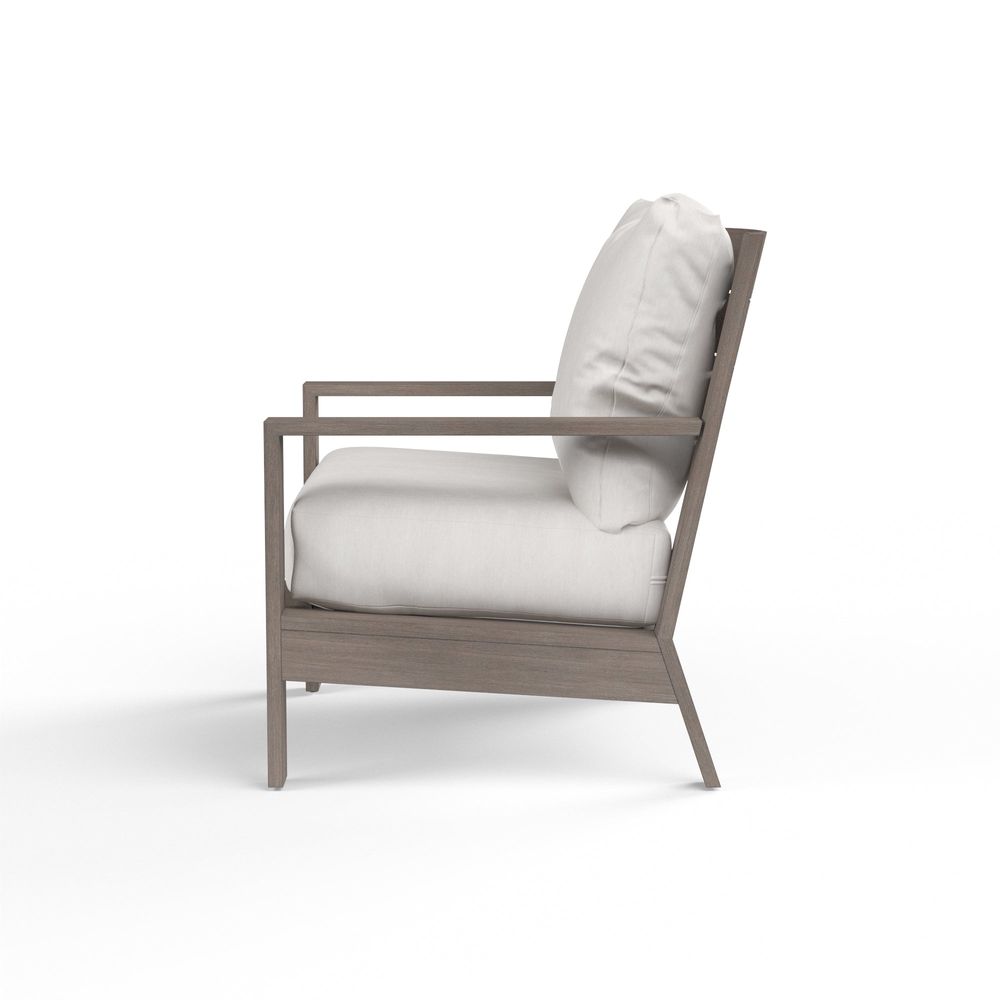 Outdoor Lounge Chairs Laguna Club Chair in Canvas Flax, No Welt