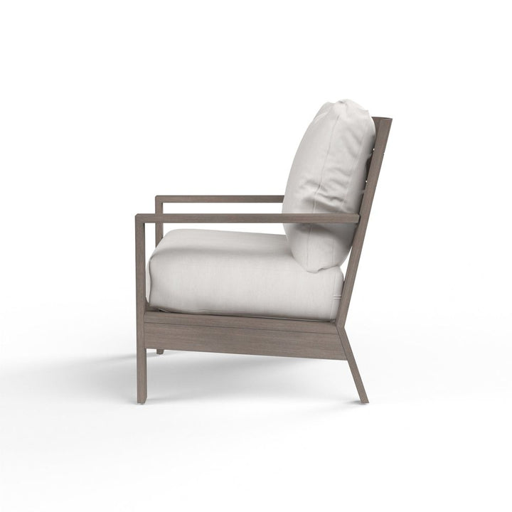 Outdoor Lounge Chairs Laguna Club Chair in Canvas Flax, No Welt