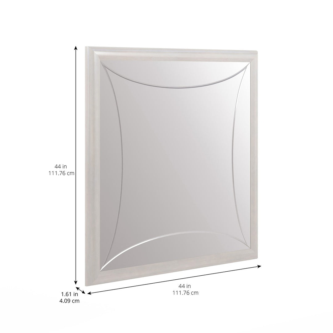 Mezzanine Square Mirror - Grey