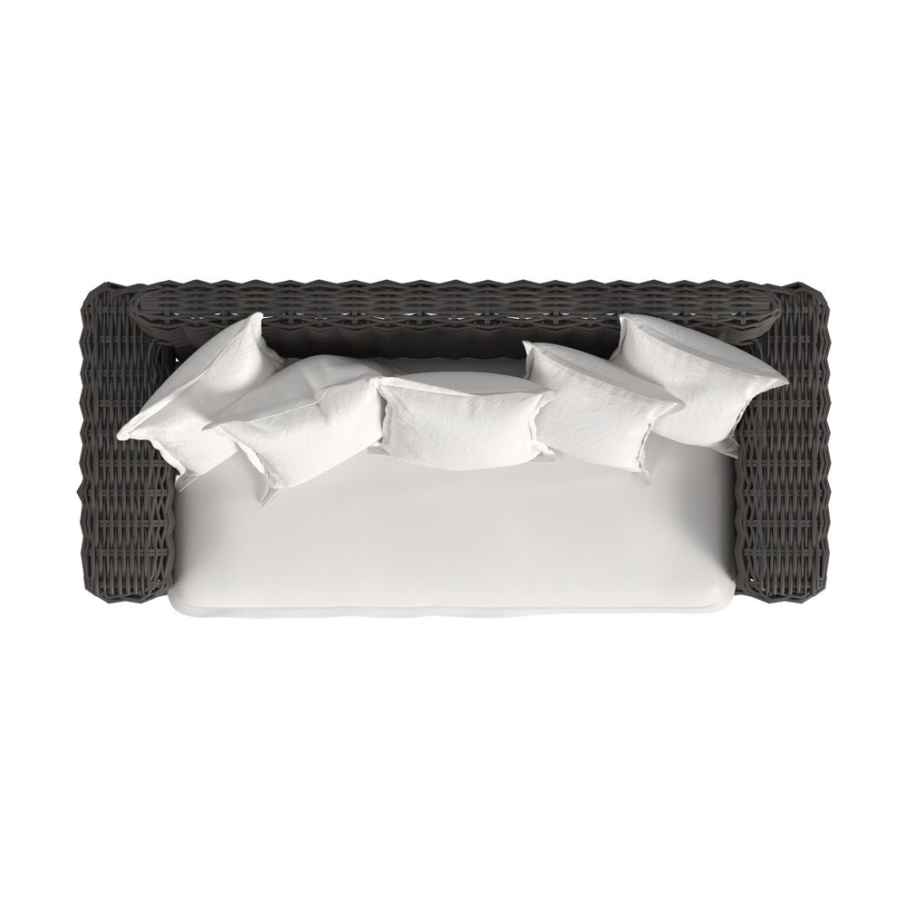 Cabo Loveseat in Soothe Pearl w/ Flange Welt