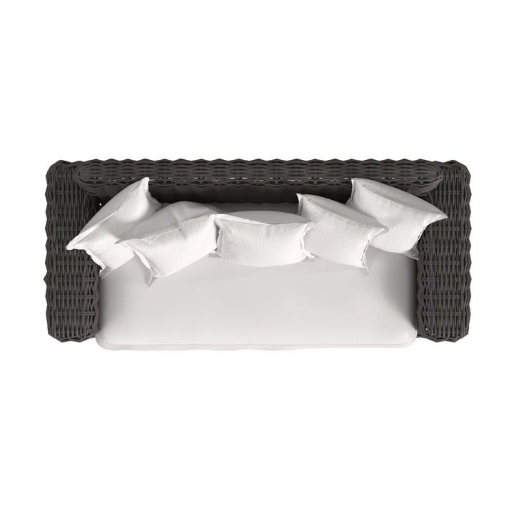 Cabo Loveseat in Soothe Pearl w/ Flange Welt