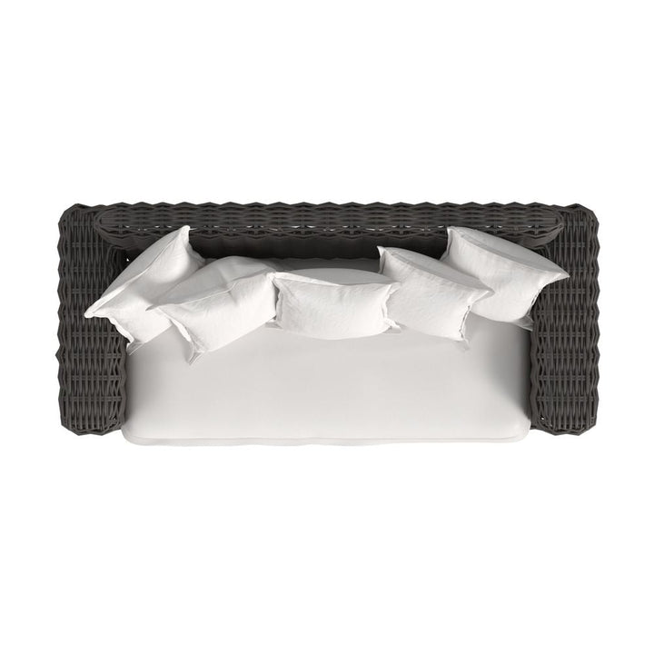 Cabo Loveseat in Soothe Pearl w/ Flange Welt