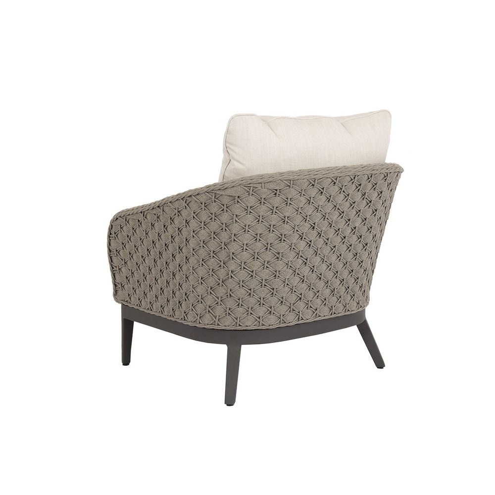 Outdoor Lounge Chairs Marbella Club Chair in Echo Ash w/ Self Welt