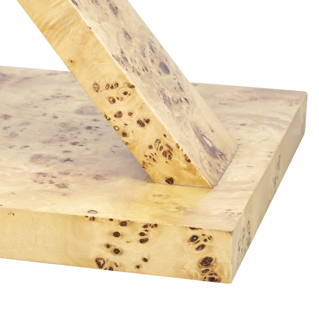 Modena 1-Drawer Side Table, Burl