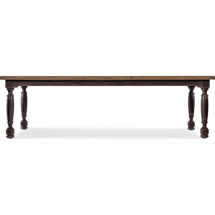 Americana Leg Dining Table with 1-22in Leaf - Blacks