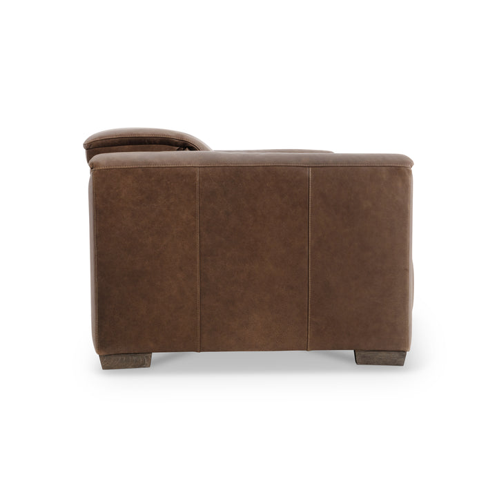 Billings Leather Power Motion Sofa Recliner