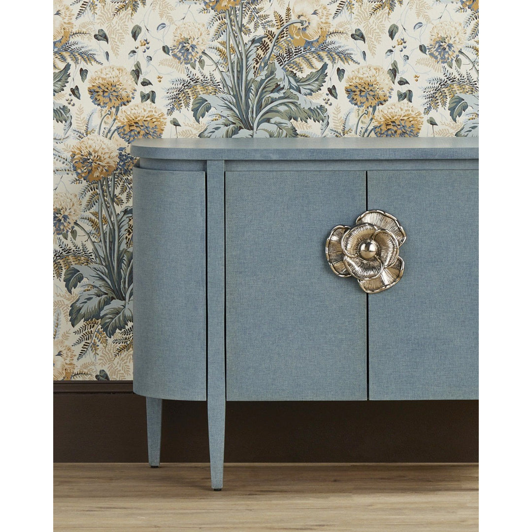 Briallen Blue Demi-Lune Cabinet