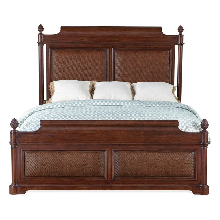 Beds Theodore King Panel Bed - Dark Wood