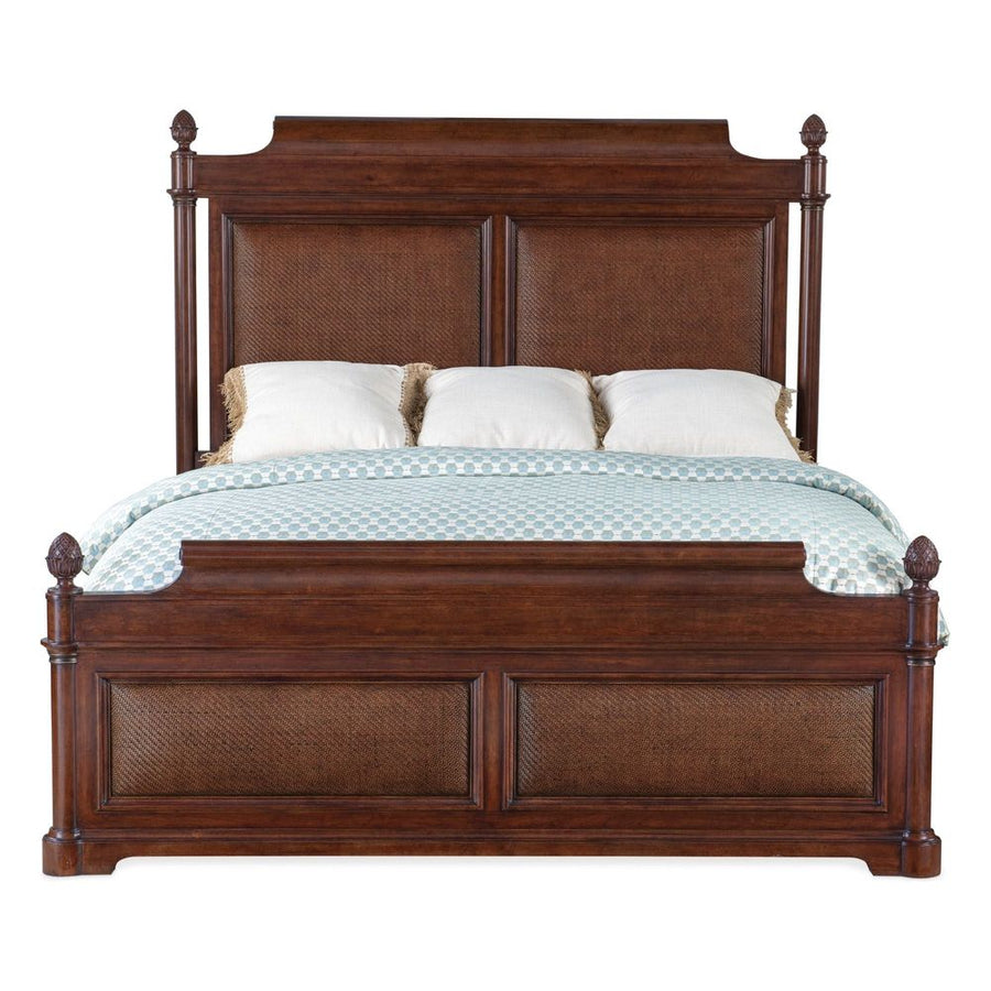 Beds Theodore King Panel Bed - Dark Wood