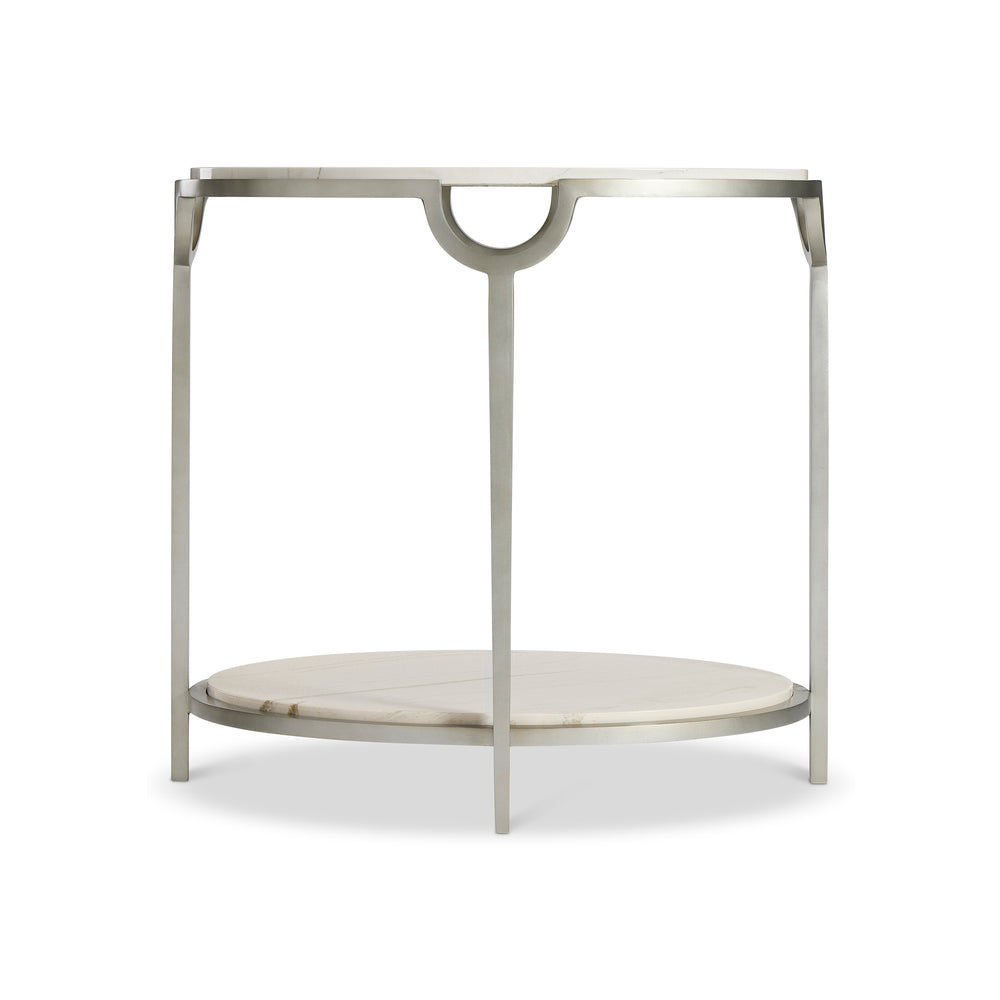 Morello Oval Metal End Table