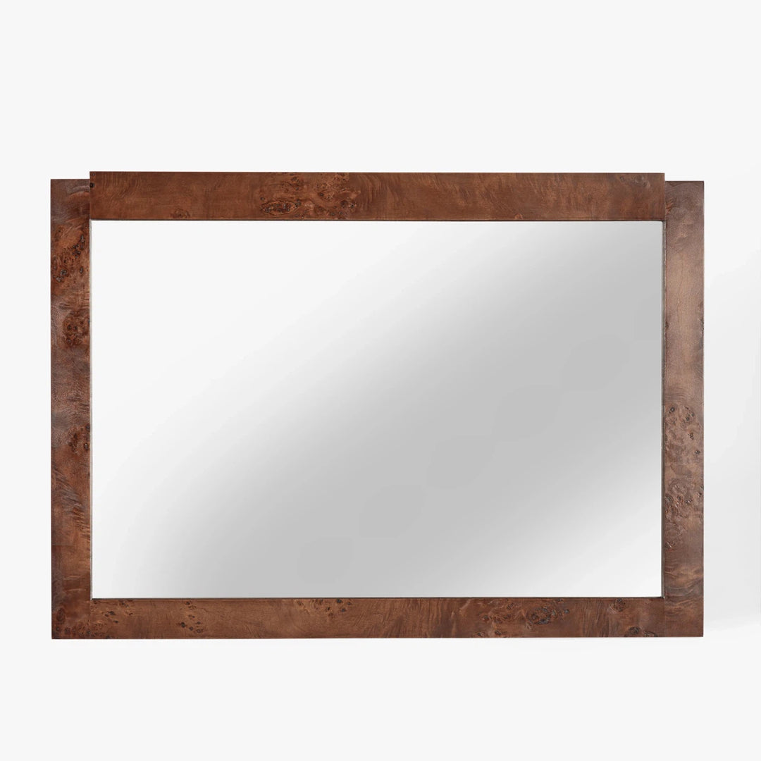 Wesley Burl Wall Mirror - Dark Burl