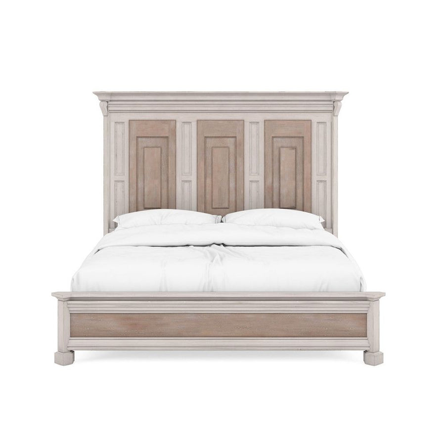 Beds Alcove King Panel Bed - Brown, White