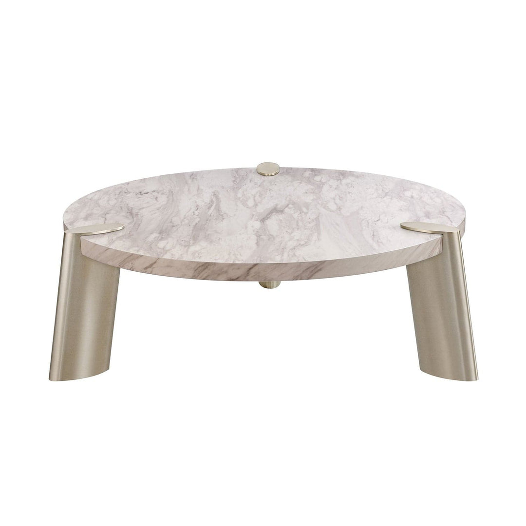 Mimeo Coffee Table-Whiteline Modern Living-WHITELINE-CT1657L-MAR-Coffee TablesMarble-10-France and Son