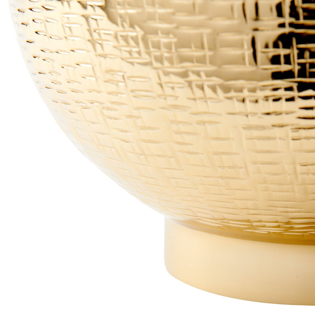 Mali Medium Cache Pot, Brass