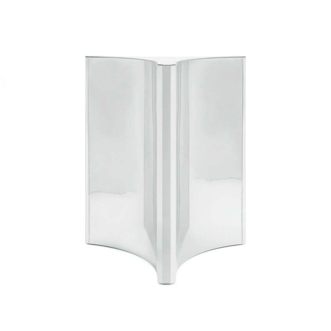 Abbott Round Dining Table in Polished Stainless Steel - Base