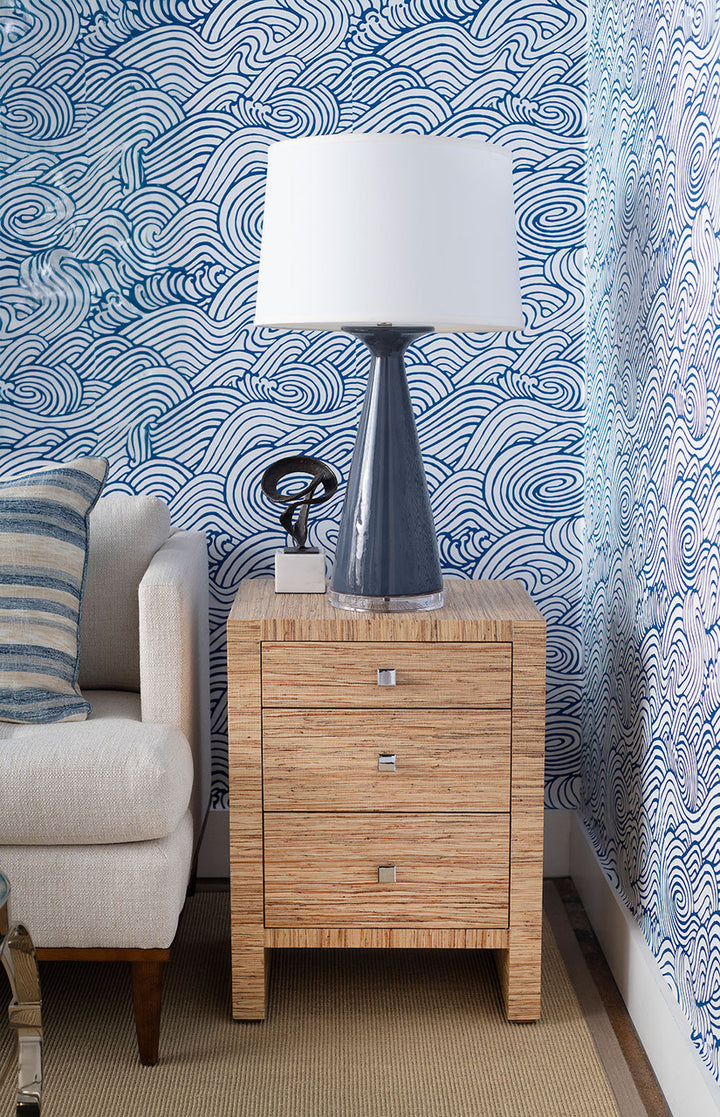 Morgan 3-Drawer Side Table, Papyrus