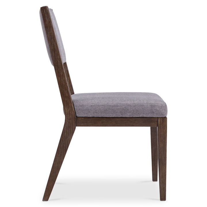Linea Side Chair in Cerused Charcoal Finish
