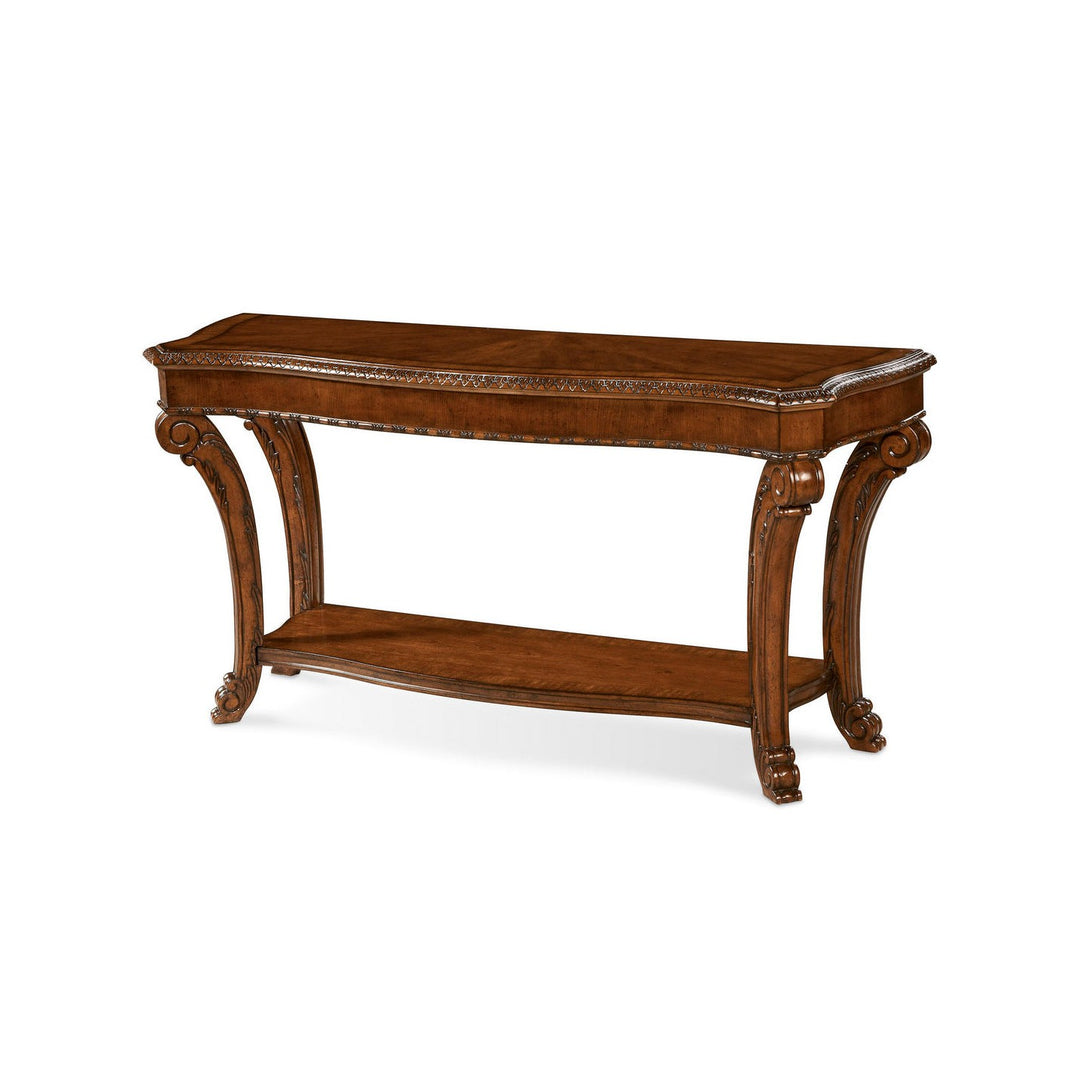 Old World Sofa Table - Brown