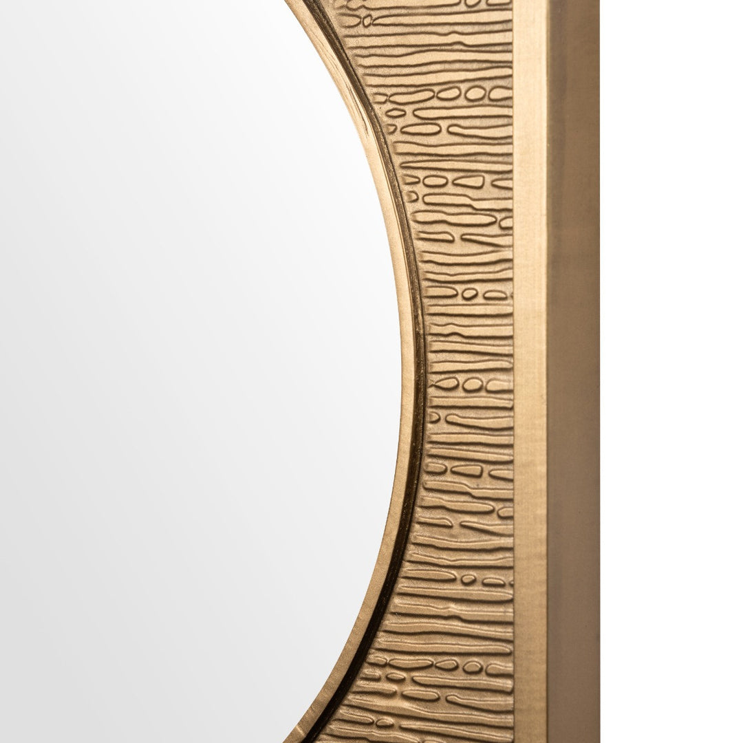 Martina Small Mirror, Antique Brass