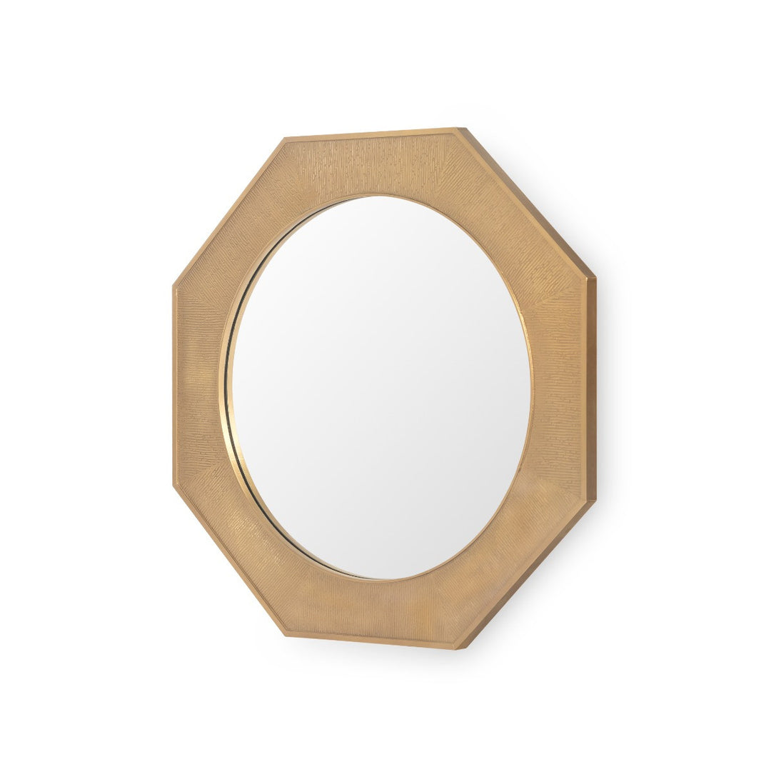 Martina Large Mirror, Antique Brass