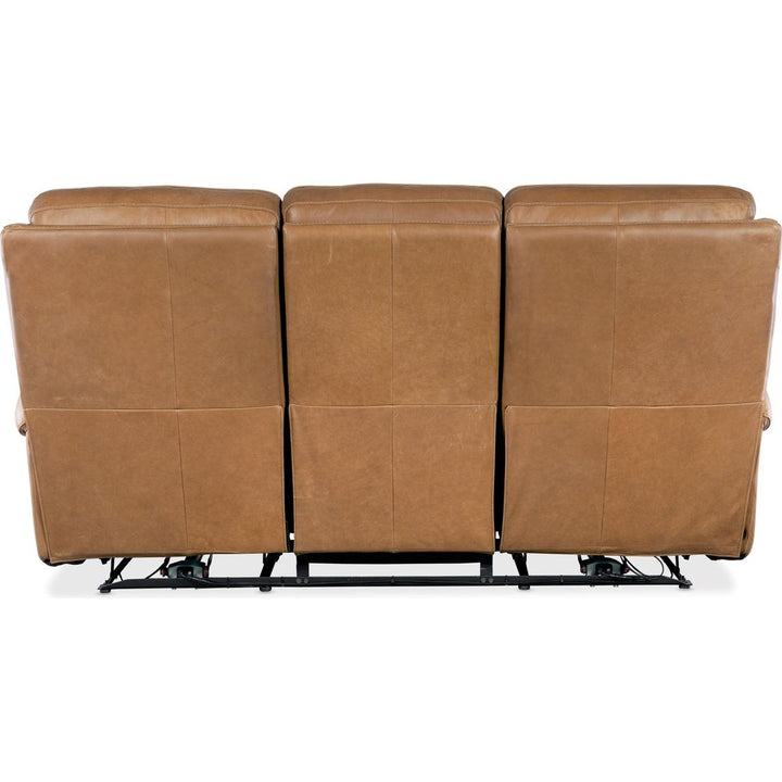 Somers Sofa with Power Recline & Power Headrest - Brown