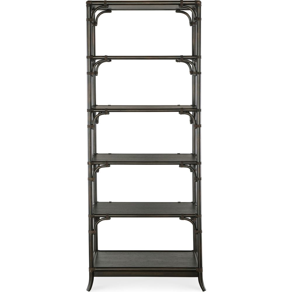 Bookcases & Etageres Retreat Pole Rattan Bookcase - Dark Wood