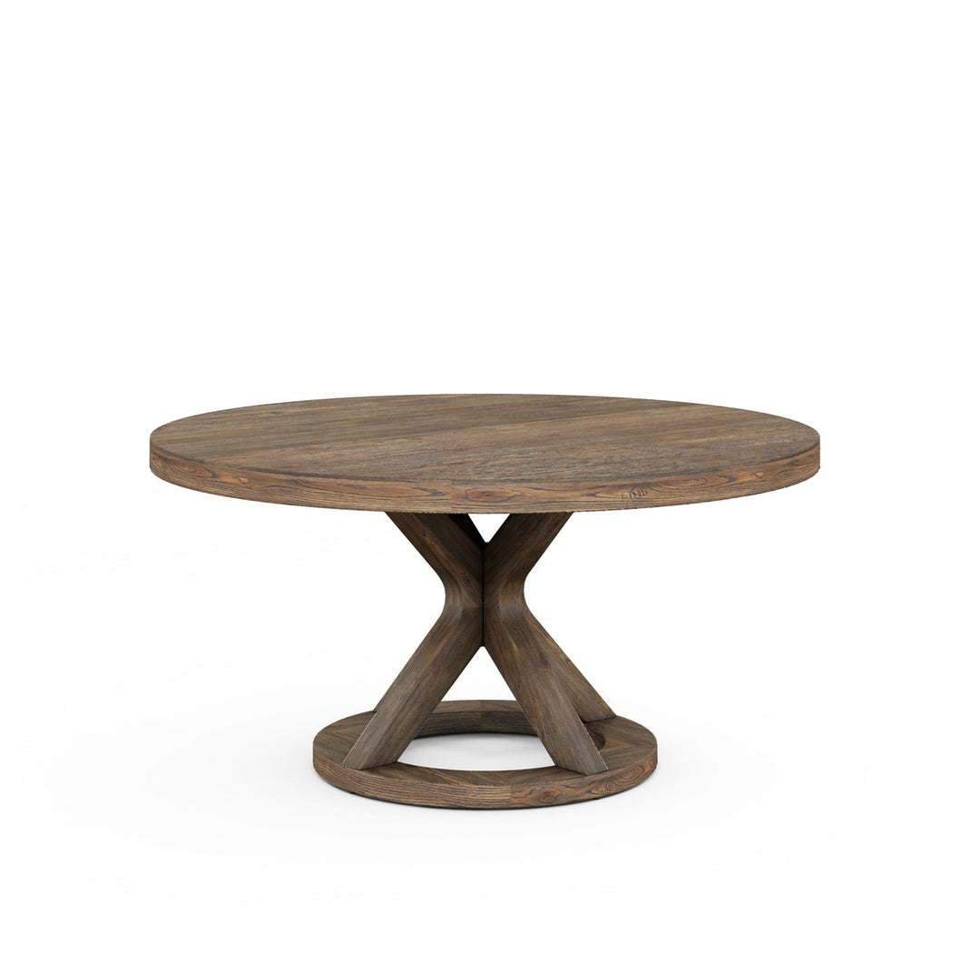 Stockyard Round Dining Table - Brown