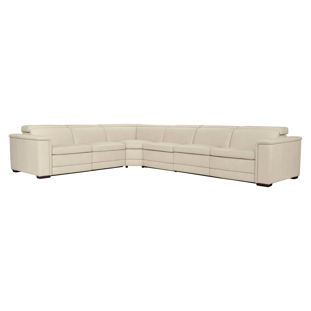 Lioni Leather Power Motion Sectional Recliner