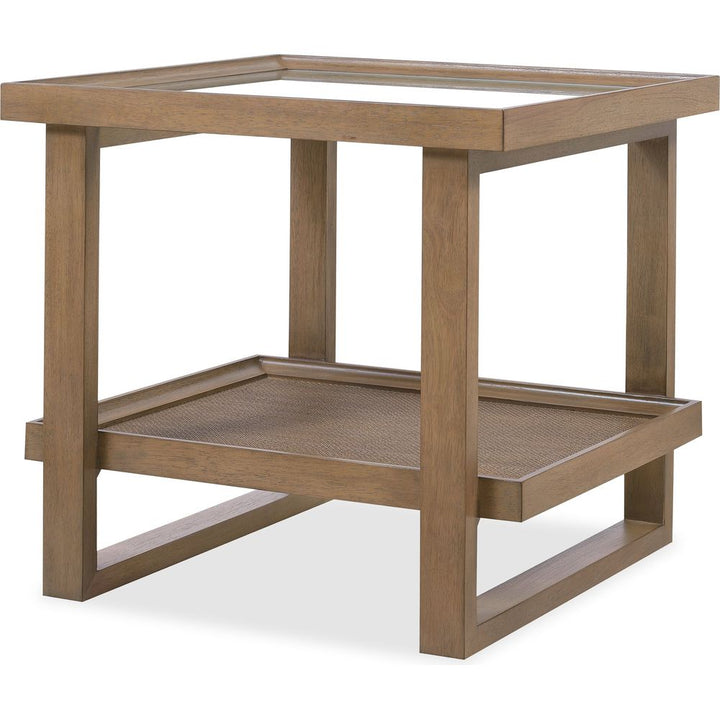 Sonnet Rectangle End Table - Medium Wood