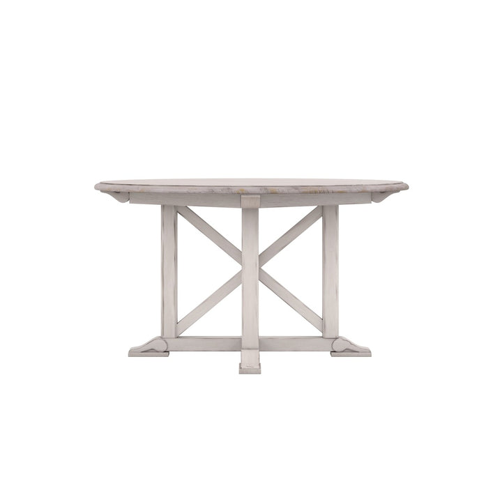 Alcove Round Dining Table - White