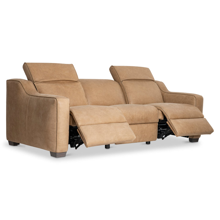 Flynn Leather Power Motion Sofa Recliner