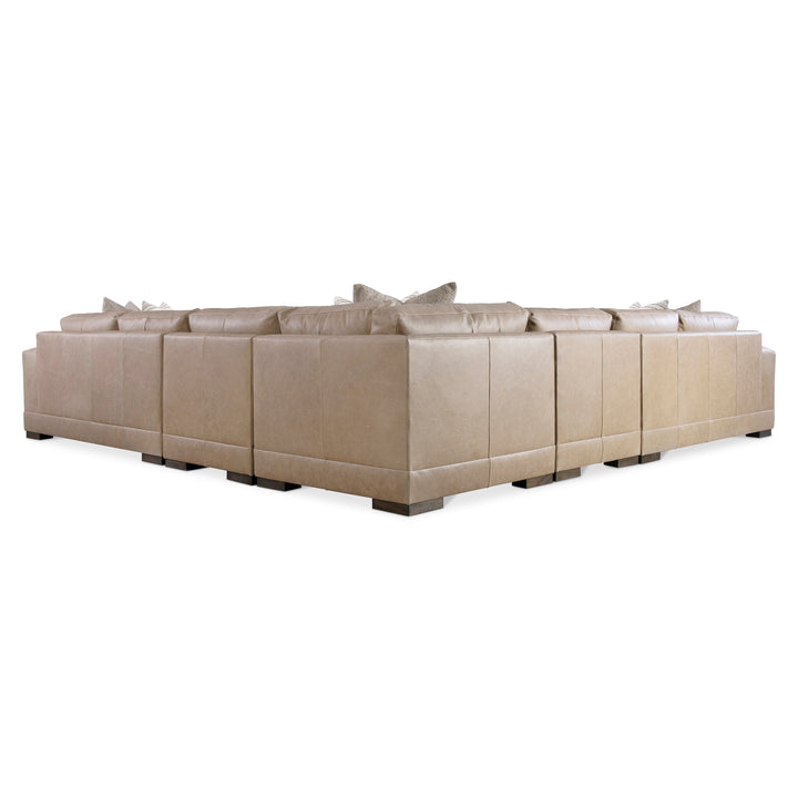 Lars Leather 5-Piece Sectional