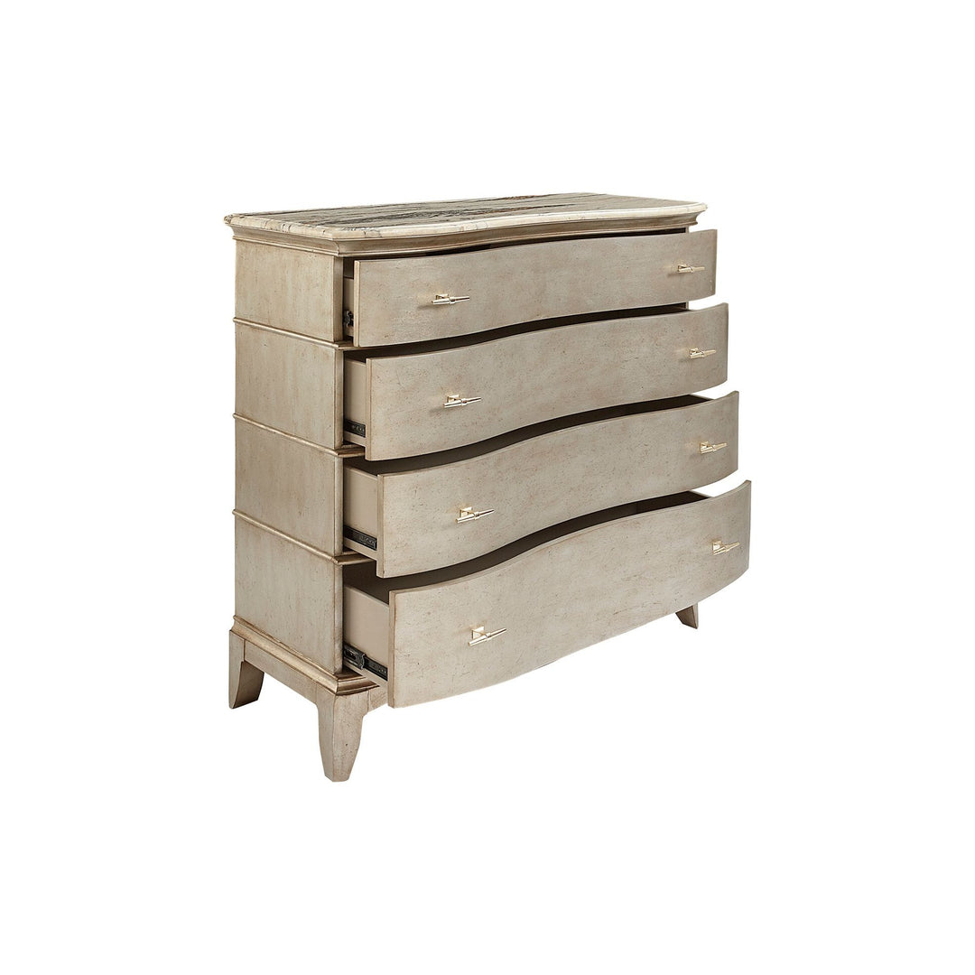 Starlite Media Chest - Silver, White