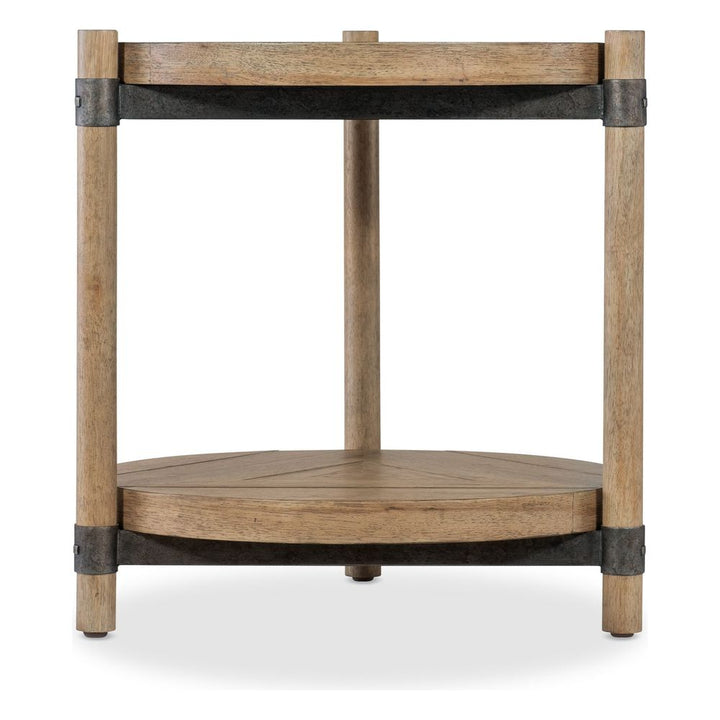 Side Tables Terrace Row Round End Table - Light Wood