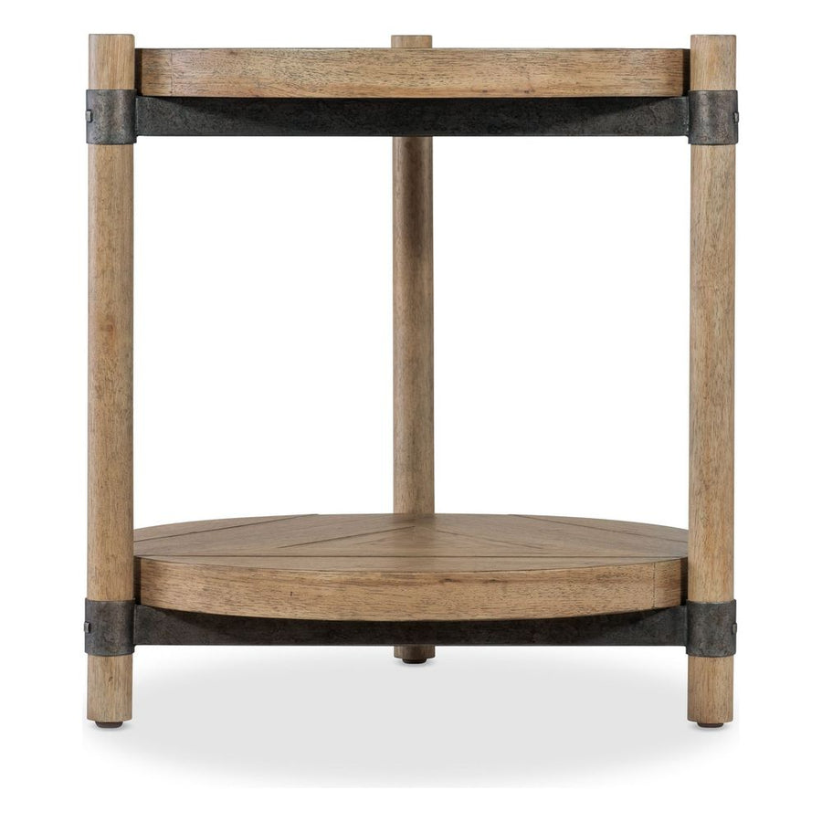 Side Tables Terrace Row Round End Table - Light Wood