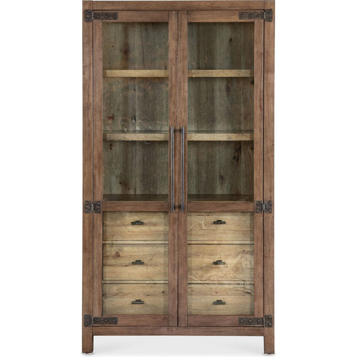 Terrace Row Display Cabinet - Dark Wood