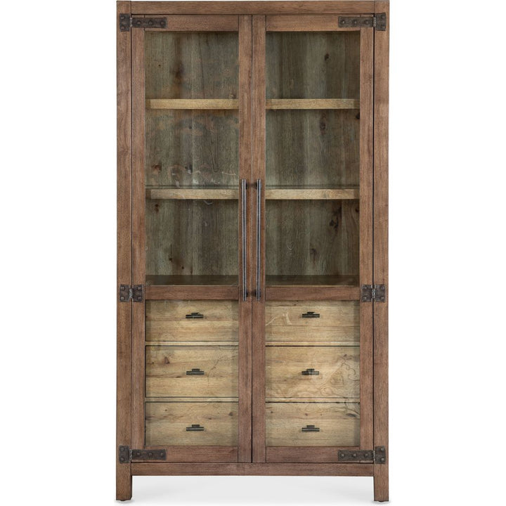 Vineyard Row Display Cabinet - Dark Wood