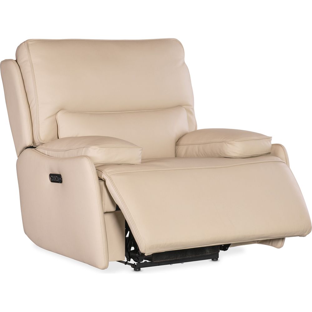 Lounge Chairs: Recliners Kramer Zero Gravity Power Recliner with Power Headrest - Beige