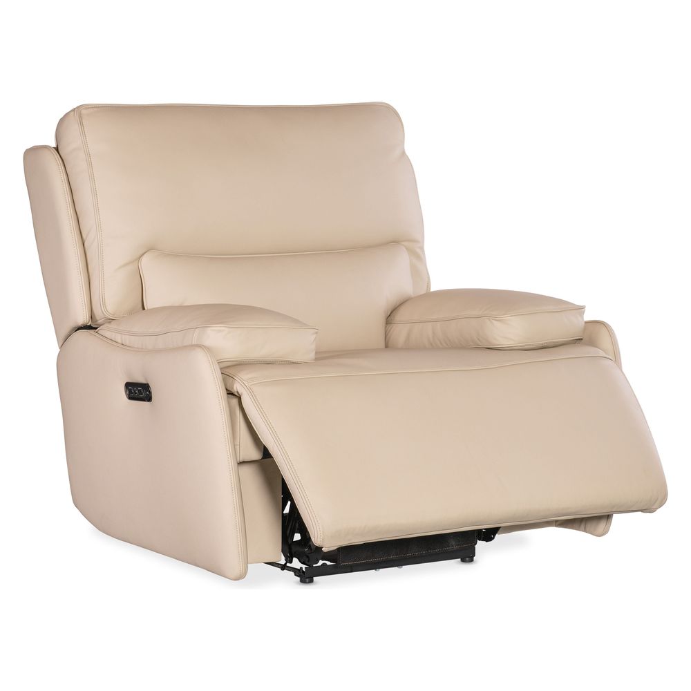 Lounge Chairs: Recliners Elliot Zero Gravity Power Recliner with Power Headrest - Beige