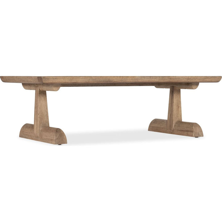 Vineyard Row Rectangle Cocktail Table - Light Wood