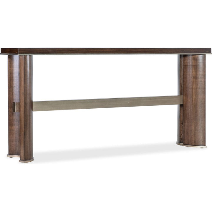 Console Tables Melange Contours Console - Dark Wood