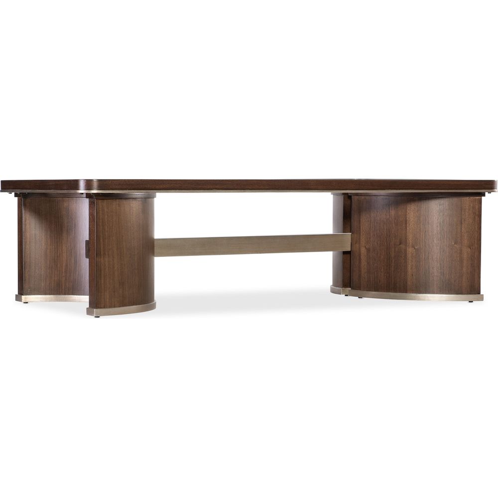 Coffee Tables Melange Contours Cocktail Table - Dark Wood