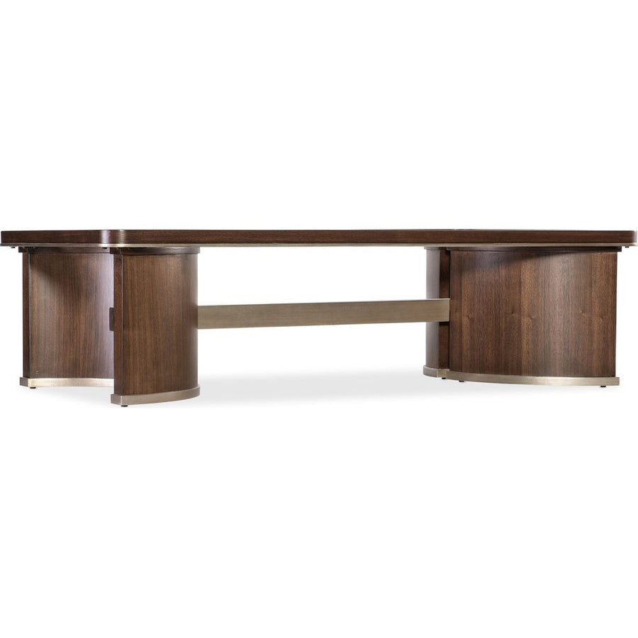 Coffee Tables Melange Contours Cocktail Table - Dark Wood