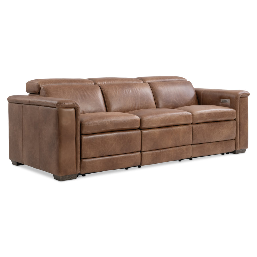 Lioni Leather Power Motion Sofa Recliner