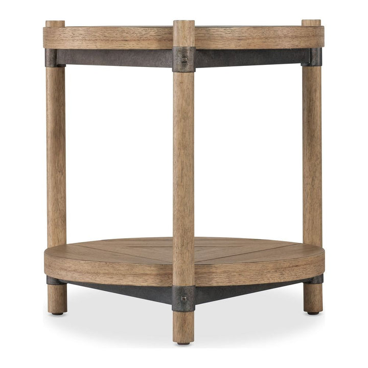 Side Tables Terrace Row Round End Table - Light Wood