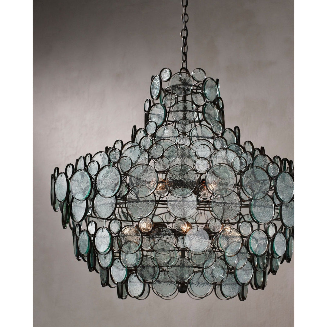 Galahad Large Recycled Glass Chandelier